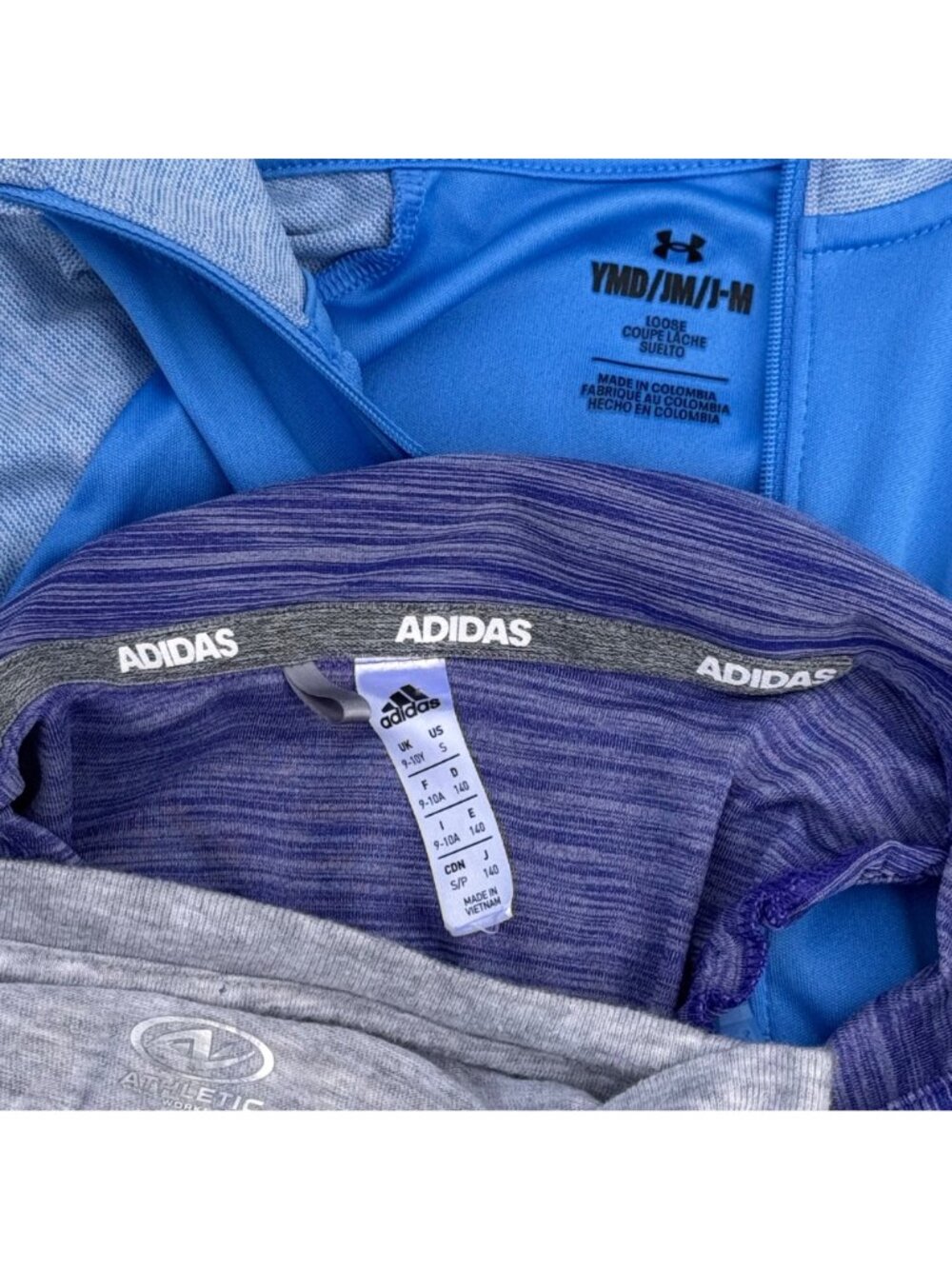 Under Armour Kid Ivivva Zella Adidas M Leggings Top Activewear Bundle School 9pc - Picture 5 of 9